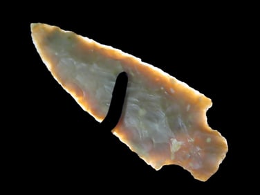 3 1/2'' Late Archaic Stemmed,Dickey COA,Found In Central Texas