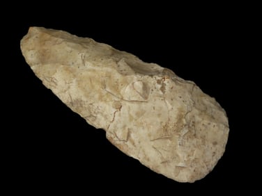 5 1/2'' Flint Celt,Motley COA,Found In Sullivan Co,Missouri,Ex Steve McCabe Collection
