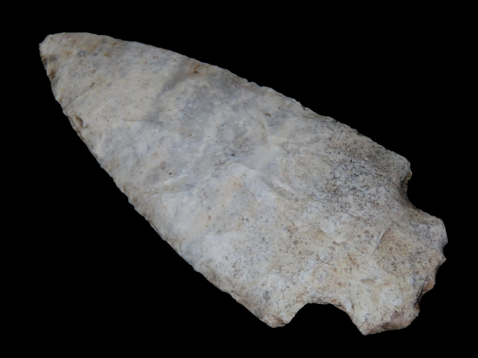 4 5/8" Hopewell, Keele COA,Creek stained burlington chert, Steve McCabe Collection Sullivan Co.,: 4 5/8" Hopewell, Keele COA,Creek stained burlington chert, Steve McCabe Collection Sullivan Co., Missouri.