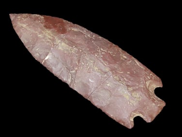 5 3/4" Huge Red Rhyolite Benton, Arkansas, Broken in 3 pieces and Restored.