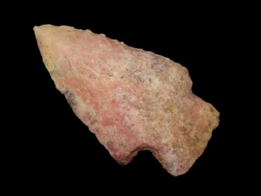 2 7/16" Kramer, Motley, COA. Cedar Co, Missouri, Colorful chert, Ex Terry Allen Collection
