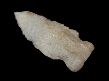 2 3/4" Rice Side Notched, Motley, COA, Pettis Co, Missouri, Mozarkite, Ex Terry Allen Collection