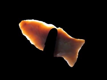 1 3/8" Hanna, translucent, High Plains found in Western Nebraska