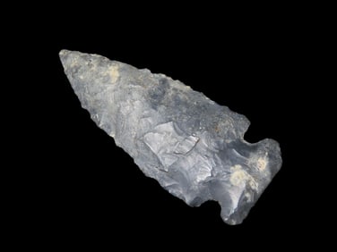 2" Moline Chert Dovetail, found by Josh Walker 3 miles south of Lomax Illinois in Henderson Co.,