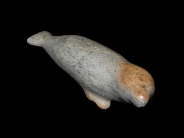 4 1/2" Hand carved Soapstone Seal, Alaska