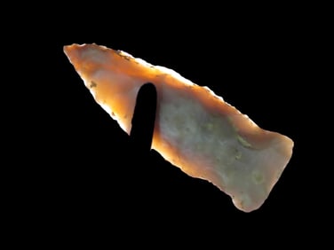 2 1/8" Boyle Chert Woodland Dart, found in Bath Co., , Kentucky