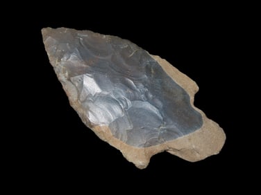 2 9/16" 2-Tone Material Heberon Turkey Tail, found in Union Co., , Illinois