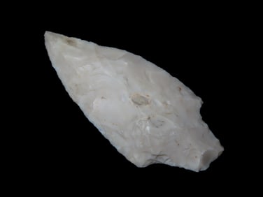 3 15/16" Adena, made of Burlington Chert, found in Illinois, Ex Steve Manos Collection