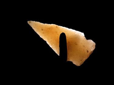 1 7/8" Hixton Quartz Dart, found in Wisconsin, Ex Hruska Collection