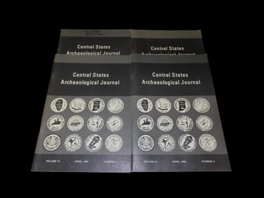 Set of 4 1990 Central States Archaeological Journals