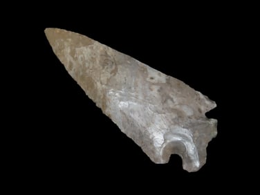 3 3/8" Nicely Beveled Dovetail found in Kentucky, Ex Walt McIntire Collection