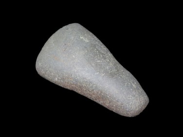 2 3/4" Hafted Adze with Nice Polish, Made of Greenstone, found in Licking Co., , Ohio