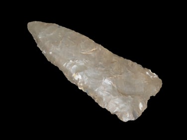 3 7/8" Beveled Cobbs Knife, found in NE Arkansas, Ex Michael Knabe Collection