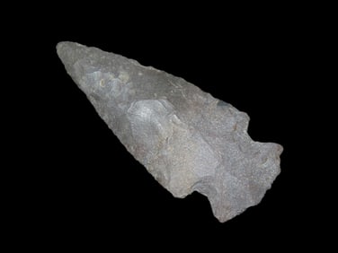 3 1/8" Gibson, made of Florence Chert, found in Central Oklahoma, Ex Partain