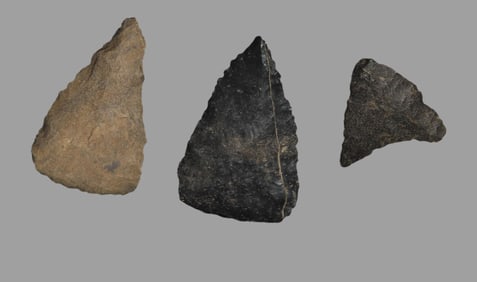 Early Archaic Triangular Point, 9000-7000 BP, Texas, Bell & Surr Co.,