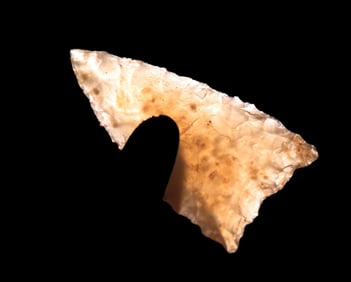 7/8" Agate Chalcedony Triangle, Acquired from Jerry Dickey, Found in North Dakota