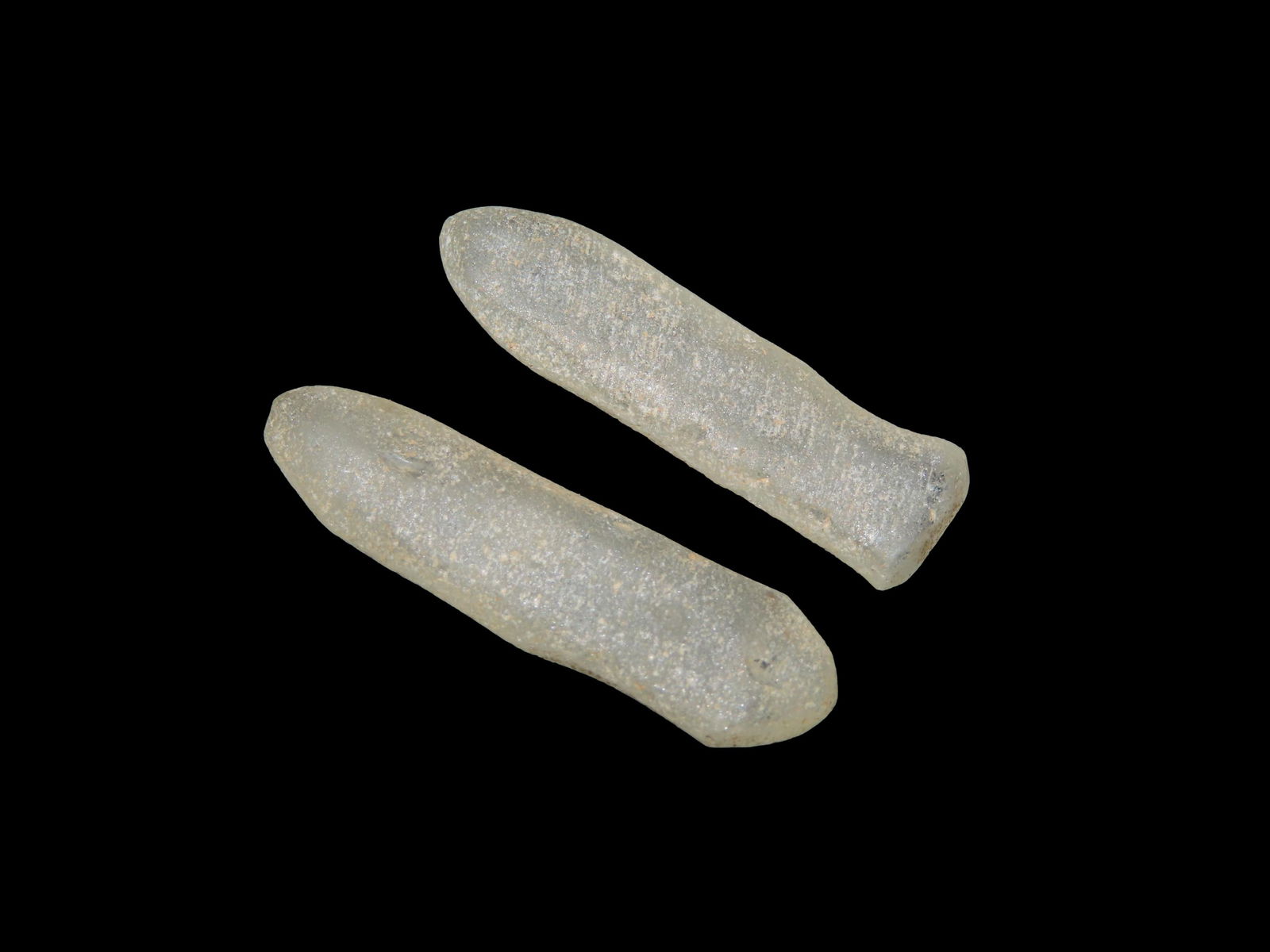 Neolithic NW Sahara Crystal Quartz Ear/Nose Plugs, 3500 Years Old: Neolithic NW Sahara Crystal Quartz Ear/Nose Plugs, 3500 Years Old