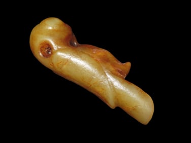 Chinese Jade Antique Effigy Pendant, Hand Made