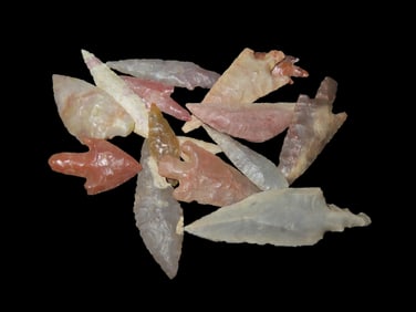 15 Arrowheads Saharan Neolithic Sahara Desert 4000-6000 Years BP