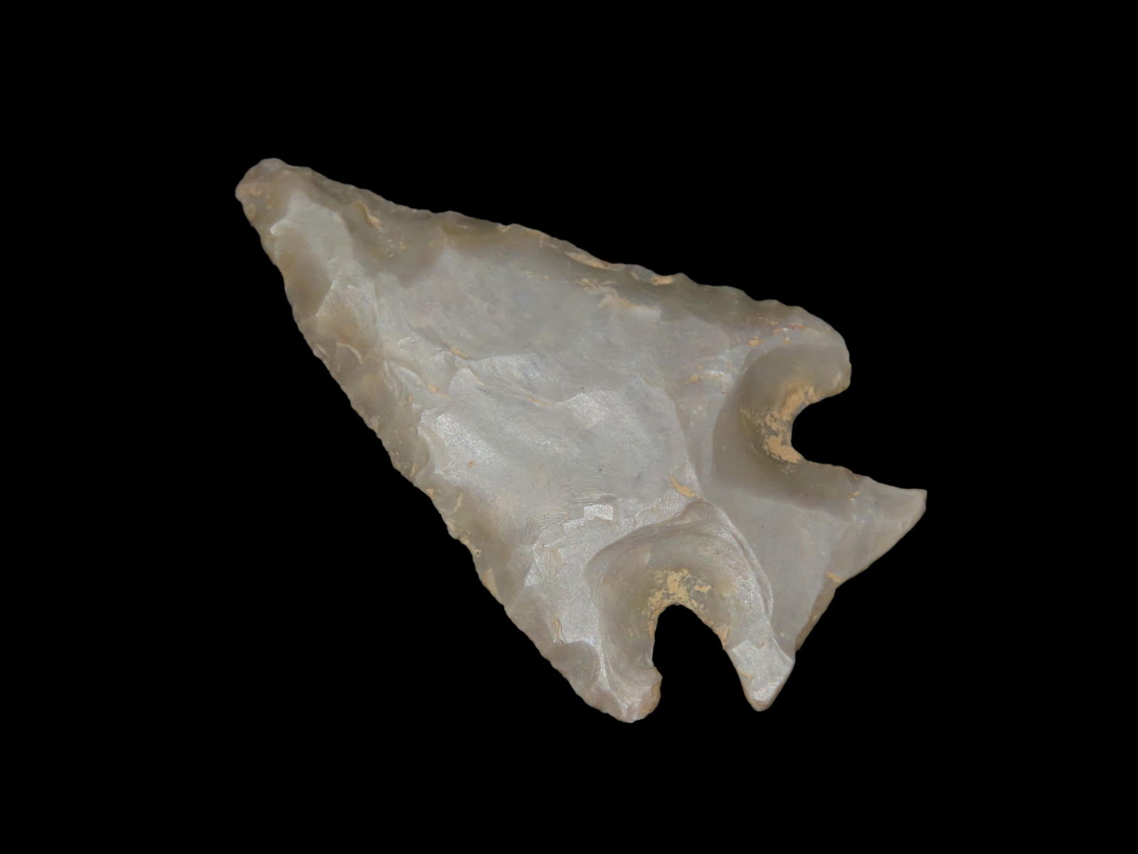 1 7/8'' Fractured Base Lost Lake Arrowhead,Found In N.E Arkansas,Ex Michael Knabe (1 of 4)