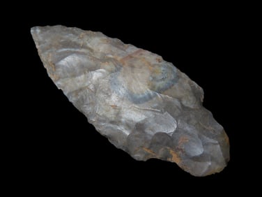 2 1/2'' Bulls-Eye Chert Arrowhead,Found In N.E Arkansas,Ex Michael Knabe