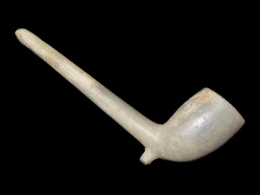 Kaolin Pipe From The American Revolutionary War Era 5'' Long