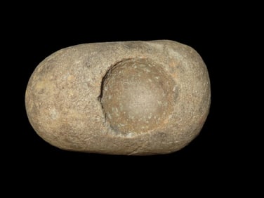 3 5/8'' Stone Bowl Paint Cup,Found In South America Pre Columbian