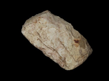 2 1/2'' Well Used Flint Celt w/Shovel Polished Bit,Found In Pike Co Missouri