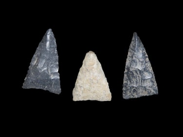 Early Archaic Triangular Point,9000-7000 B.P, Texas Bell & Surr Co