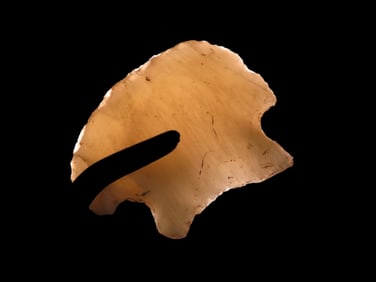 1 1/4''L Huge Novaculite Blunt,Found In Central Arkansas