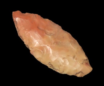 1 3/16'' Bright Pink Nodena Point,Found In Southern Missouri