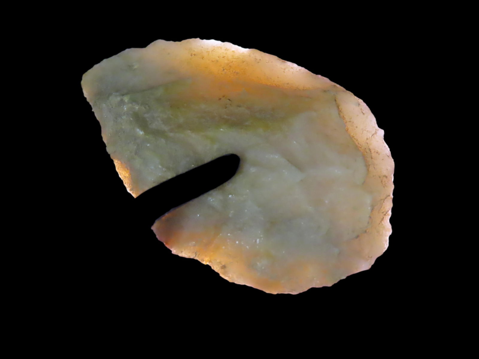 2 1/2'' Translucent Hixton Quartz Blade,Found In Wisconsin (1 of 4)