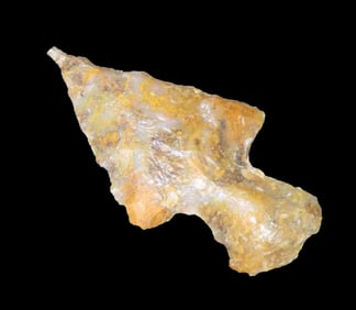 15/16'' Moss Agate Mississippian Era Bird Point,Found In Champaign Co Illinois