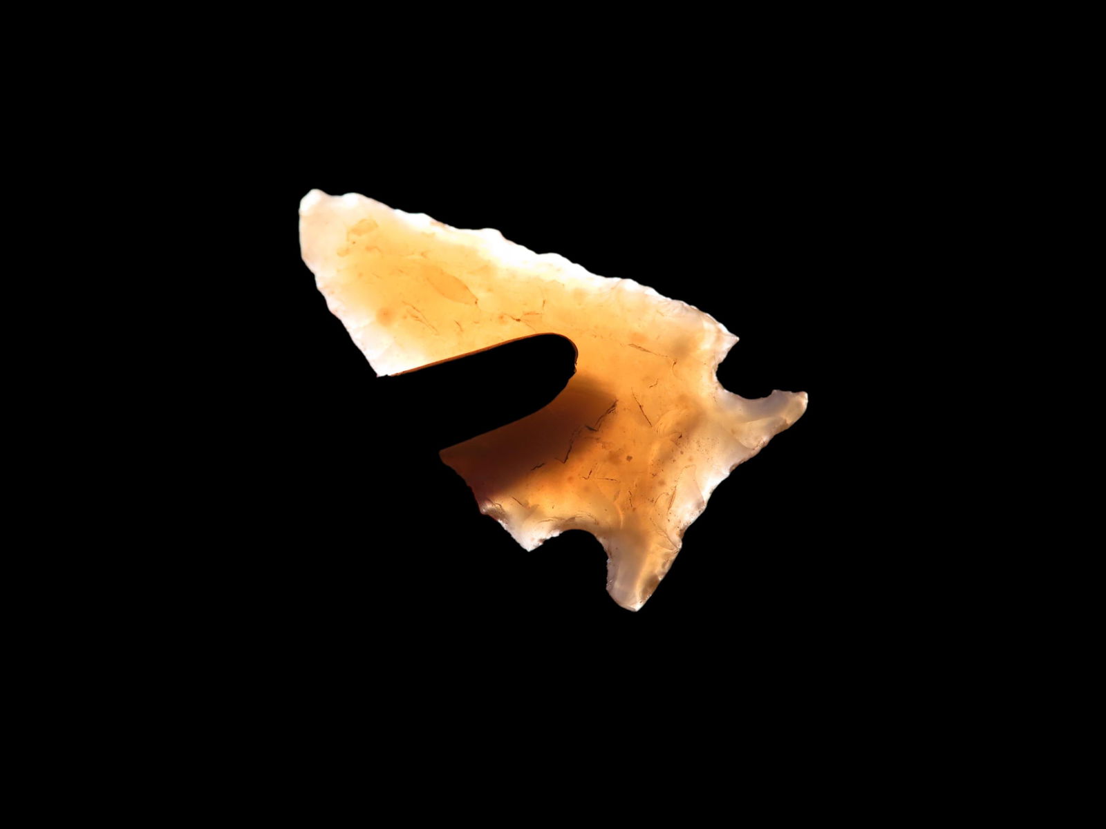 1 1/8'' Long Chalcedony Dart Translucent ,Found In Colorado (1 of 4)