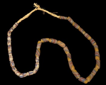 Strand of Sandcast Beads, Ex John Howze Collection