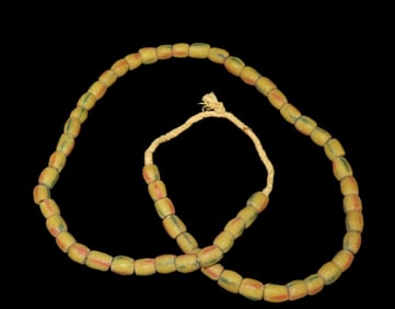 Strand of Sandcast Beads, Ex John Howze Collection
