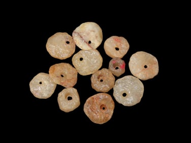 Collection of 12 Quartz Beads, Ex John Howze Collection
