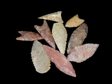 Group of Bird Points, Ex John Howze Collection