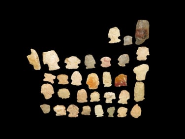 Grouping of Blunt Scrapers, Ex John Howze Collection