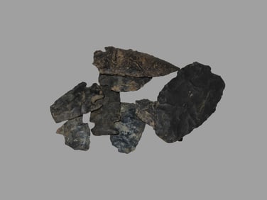 Group of Arrowheads, Ex David Elwell Collection