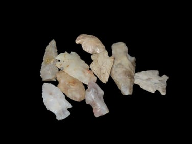 Lot of Common/Field Grade Arrowheads, Ex David Elwell Collection