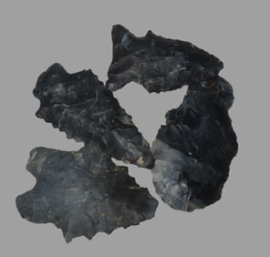 Group of 4 Nice Arrowheads, Ex David Elwell Collection