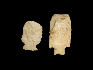 Set of 2 Blunt Scrapers, Ex James Kerr Collection