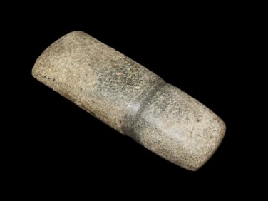 6" Full Groove Flare Bit Celt, made of Green Granite, Ex Bill Heuter Collection