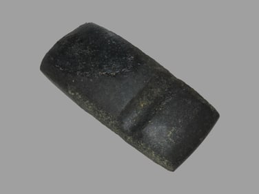 4 1/2" 3/4 Groove Axe, repaired on flat side, found in Ohio, Ex Bill Heuter Collection