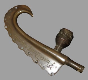 4 1/4" x 2" 1806 Hudson Bay Trading Company Bronze Trade Pipe, Ex Dupps Collection, Ex Bill Heuter