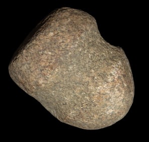 3 1/2" 3/4 Groove Stone Maul, Ex Bill Heuter Collection