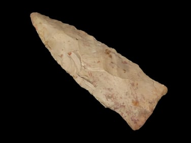3 1/2" Rice Shallow Notch, found Harpeth River, Tennessee, Ex Bill Heuter Collection