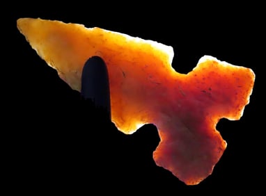 1 9/16" Highly Translucent Cahokia, Partain COA, found in St. Clair County, Illinois near the