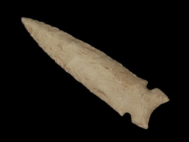 4 3/4" Graham Cave, Sam Johnson COA, found in Illinois, Ex James Hinson Collection